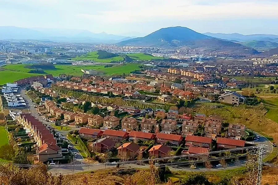 Viviendas de Gorraiz, en la comarca de Pamplona