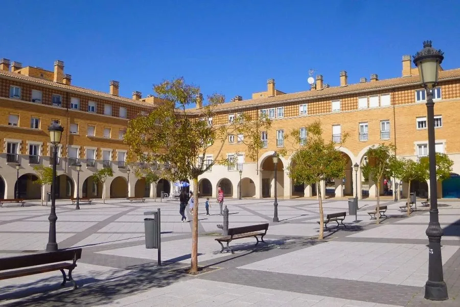 Viviendas de Orcoyen, en la comarca de Pamplona